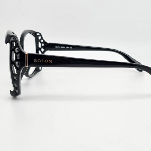 Bolon BL2522 J11 Gloss Black Oversized Sunglasses Frame w/ Case 62-16-142 - Picture 4 of 16